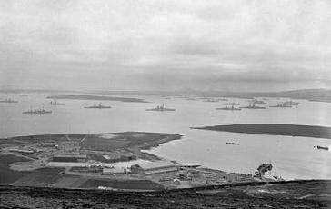 German Fleet surrender in Orkney Islands